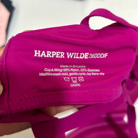 HARPER WILDE BRAS RACERBACK 36 DDDF HOT PINK - Picture 8 of 10